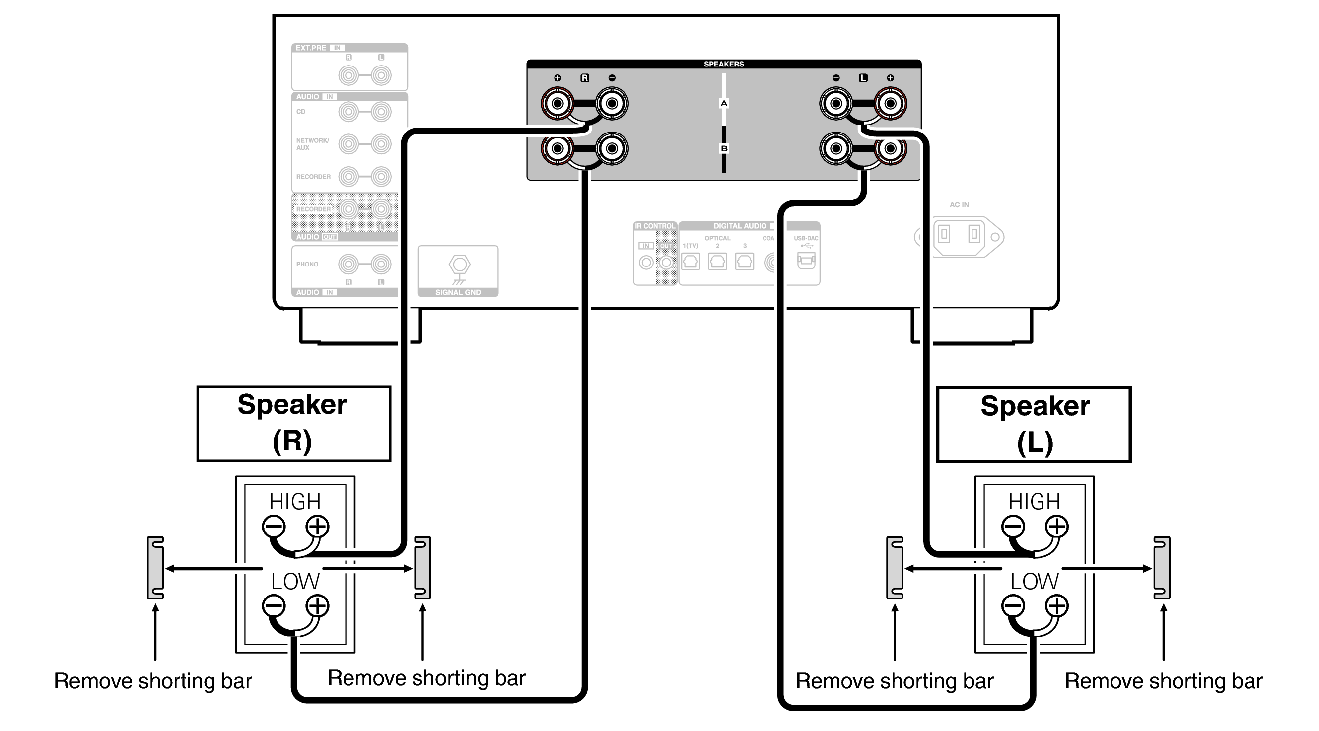 Conne biwiring PMA3000NE